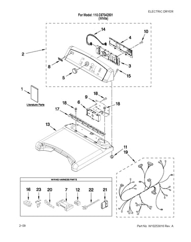 Top and console parts