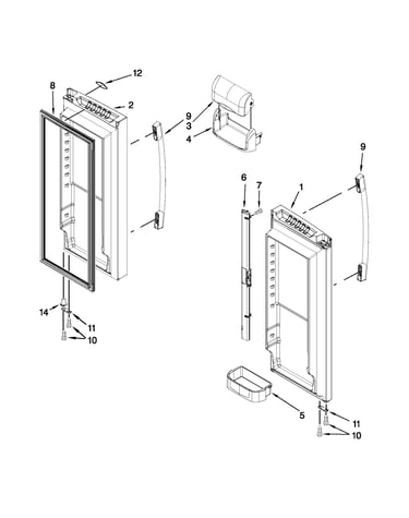 Refrigerator door