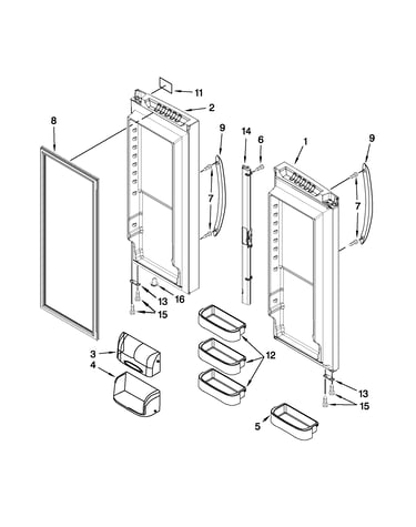 Refrigerator door