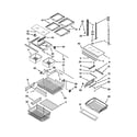 Kenmore 59672003016 shelf parts diagram