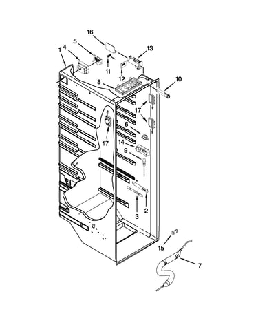 Refrigerator liner parts