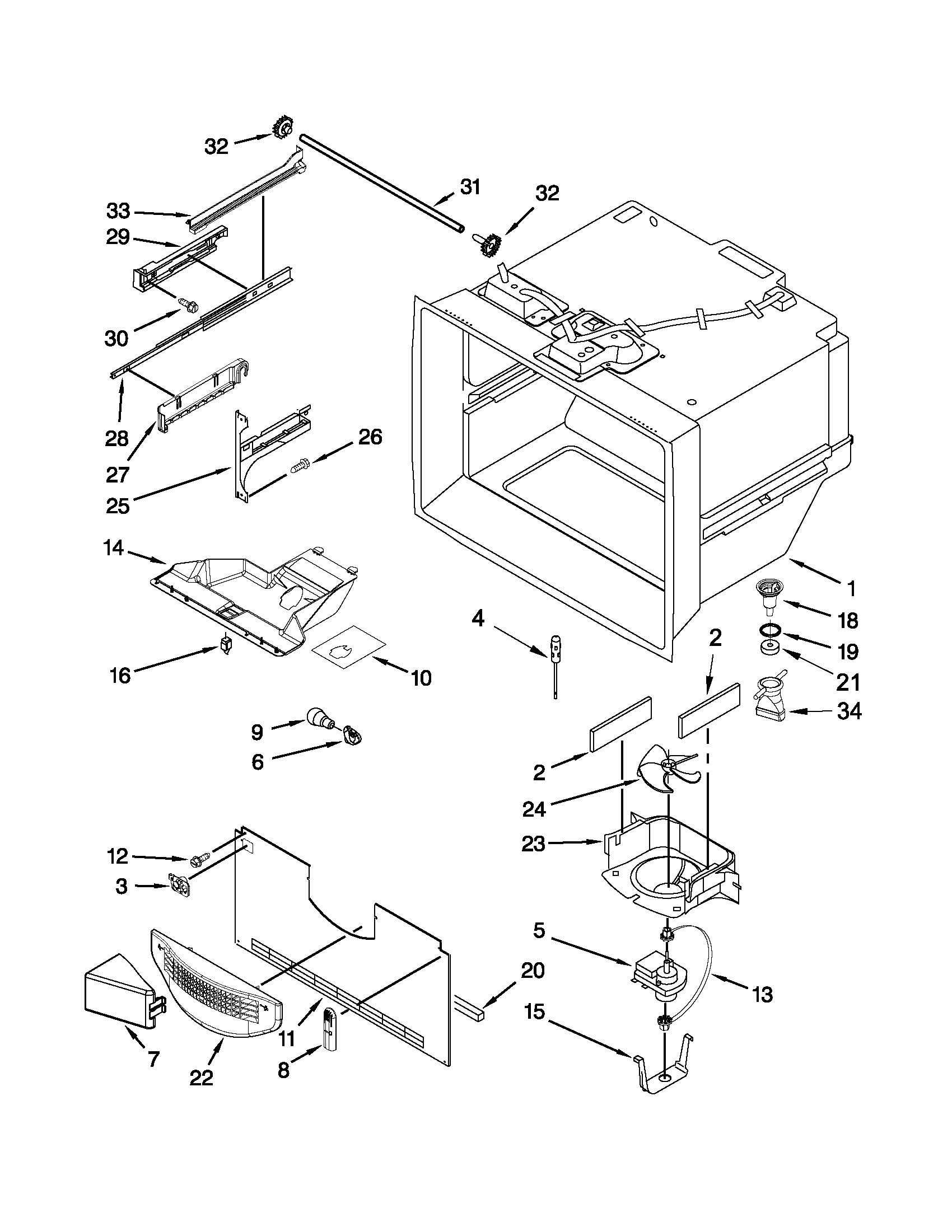 FREEZER LINER PARTS