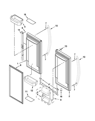 Refrigerator door