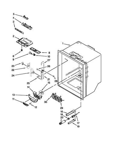 Refrigerator liner parts