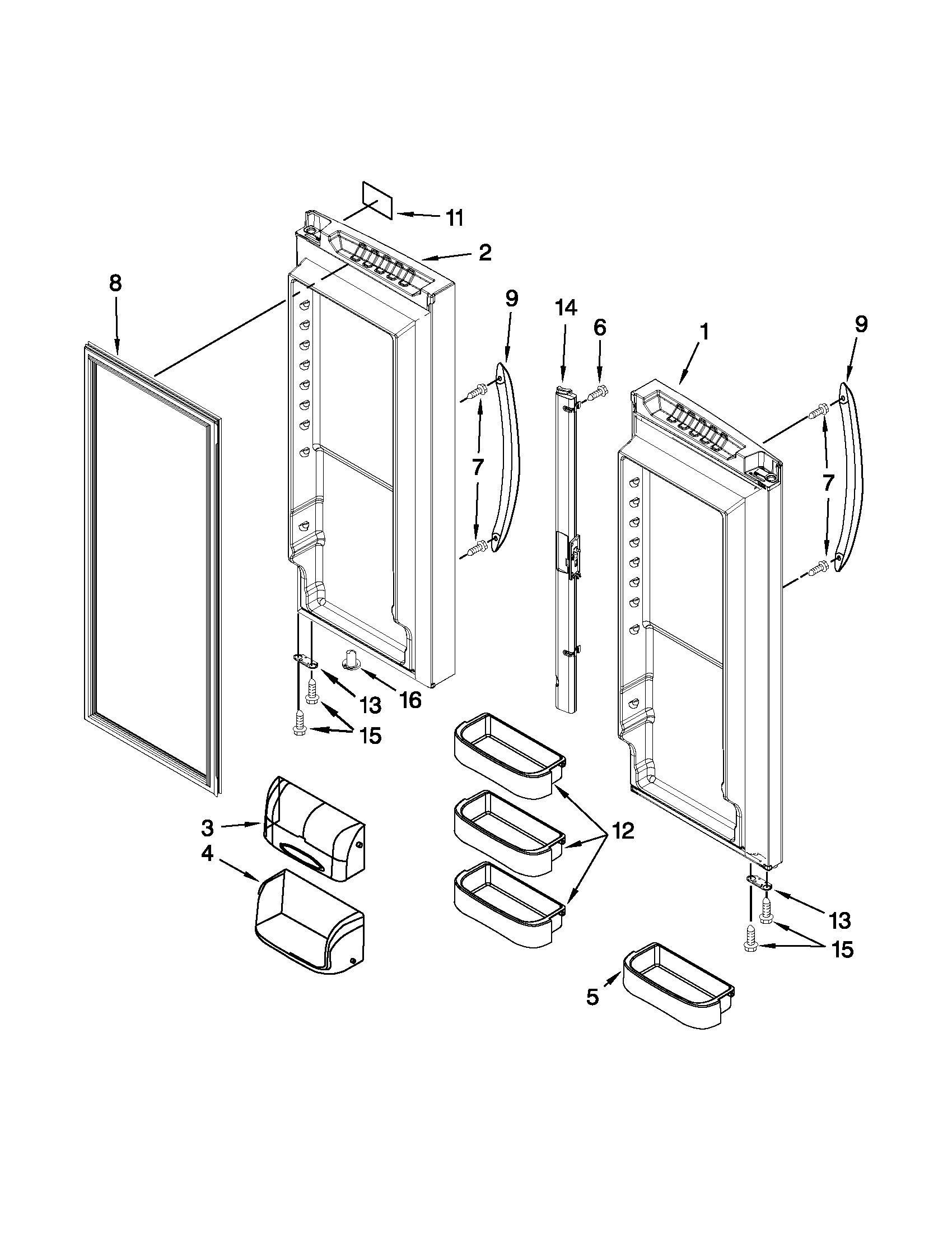 Refrigerator door