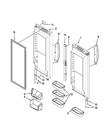 Refrigerator door