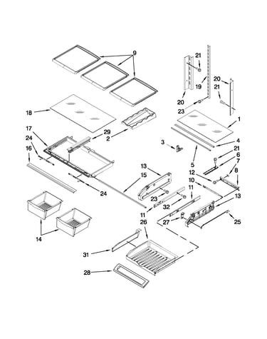 Shelf parts