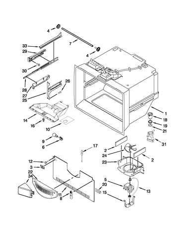 Freezer liner parts