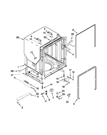 Tub and frame parts