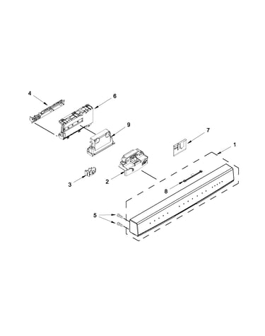 Control panel and latch parts