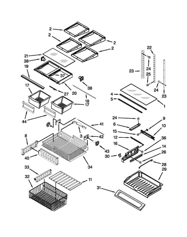 Shelf parts