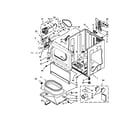 Kenmore 1106992310 cabinet parts diagram