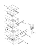Refrigerator shelf parts