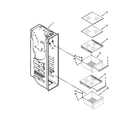 Kenmore Elite 10651189113 freezer liner parts diagram
