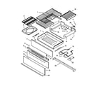 Kenmore 66575844005 warming drawer & broiler parts diagram
