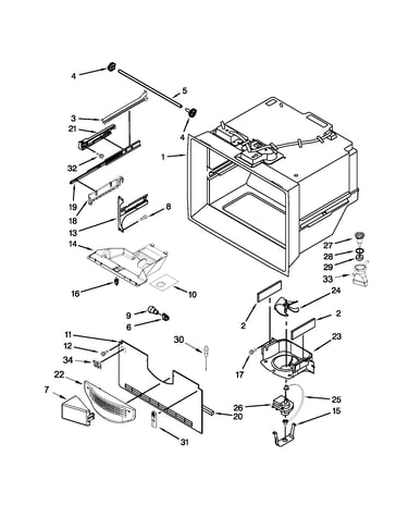 Freezer liner parts