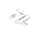 Kenmore 66513252K114 control panel and latch parts diagram