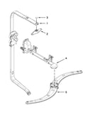 Upper wash and rinse parts