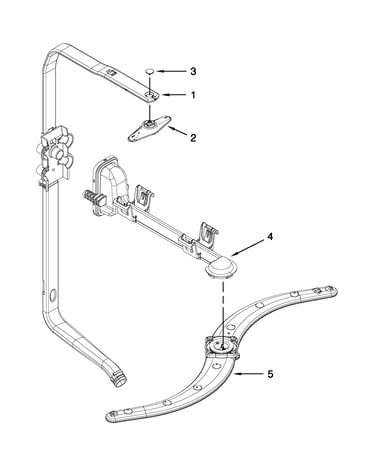 Upper wash and rinse parts