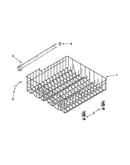 Upper rack and track parts