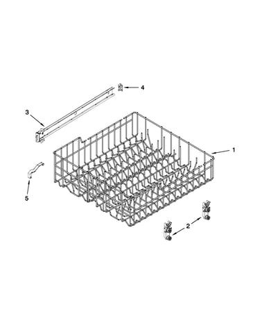 Upper rack and track parts