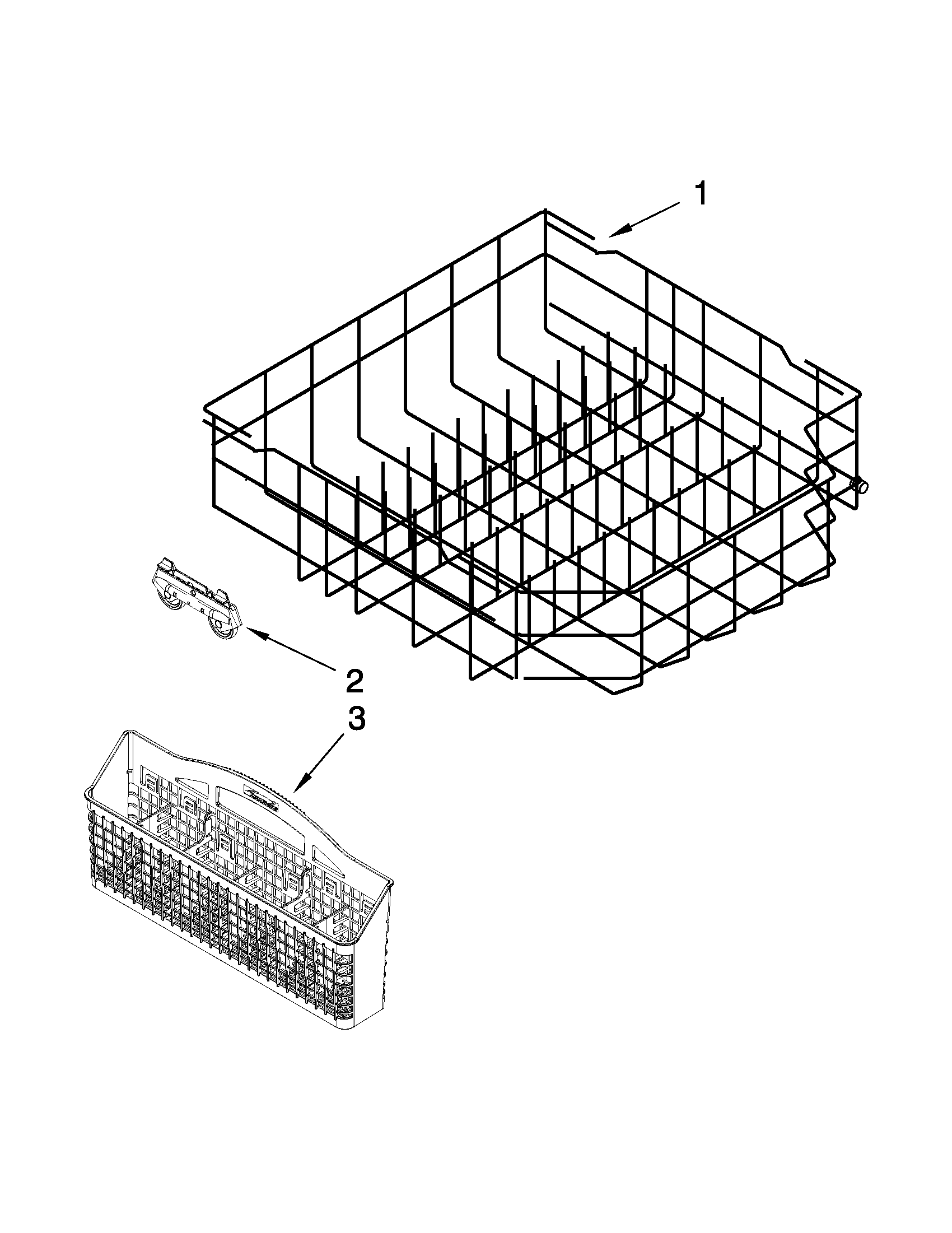 Lower rack parts