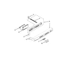 Kenmore 66513262K113 control panel and latch parts diagram