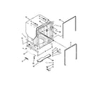 Kenmore 66513263K113 tub and frame parts diagram