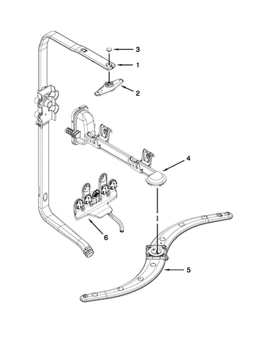 Upper wash and rinse parts