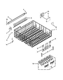 Upper rack and track parts