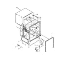 Kenmore 66513273K116 tub and frame parts diagram