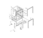 Kenmore 66515693K211 tub and frame parts diagram