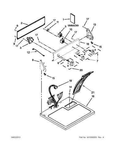 Top and console parts