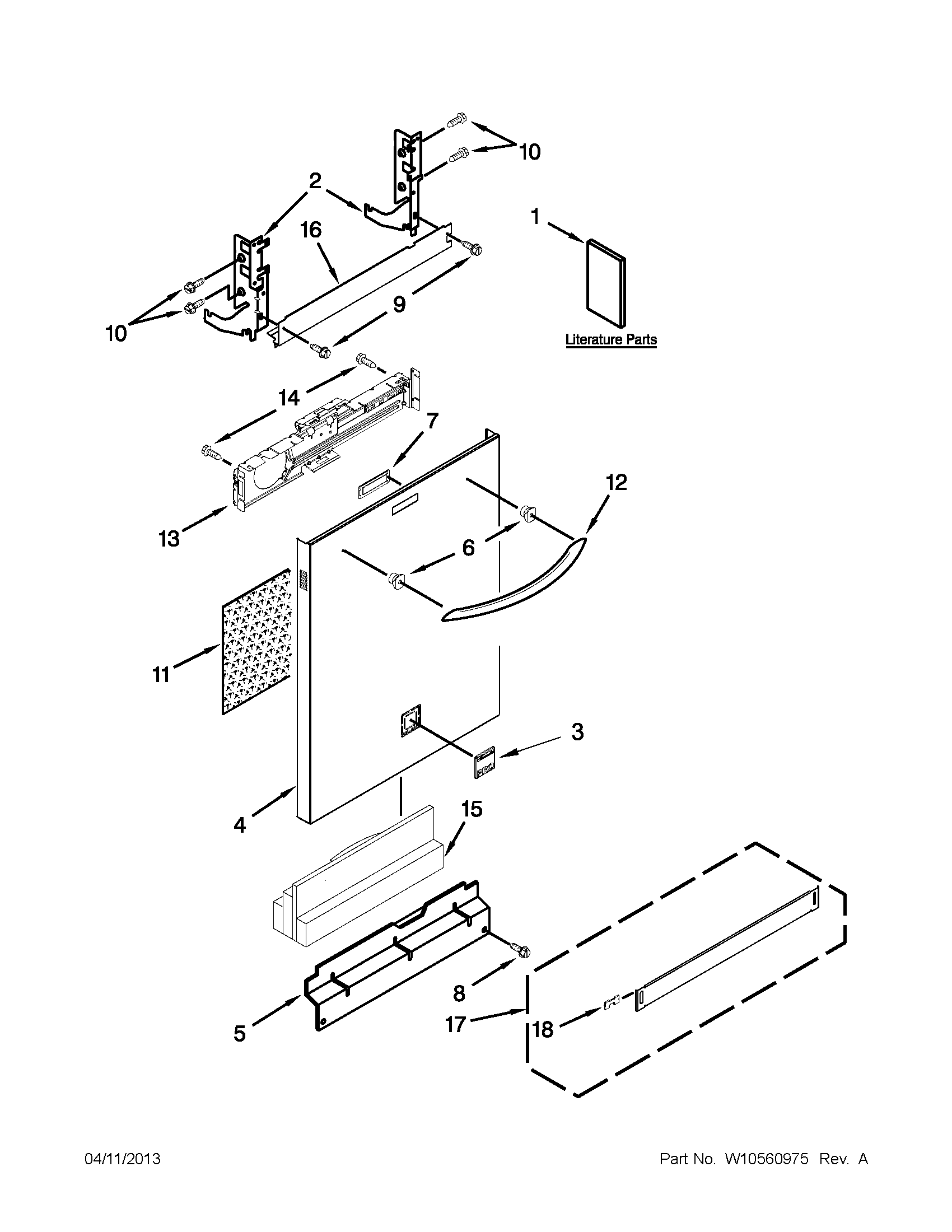 Door and panel parts
