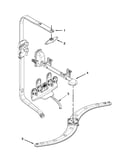 Upper wash and rinse parts