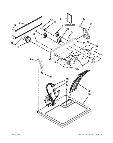 Top and console parts