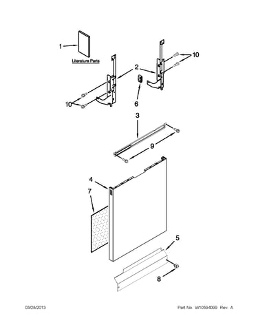 Door and panel parts
