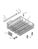 Upper rack and track parts