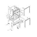 Kenmore 66513293K115 tub and frame parts diagram