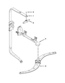 Upper wash and rinse parts