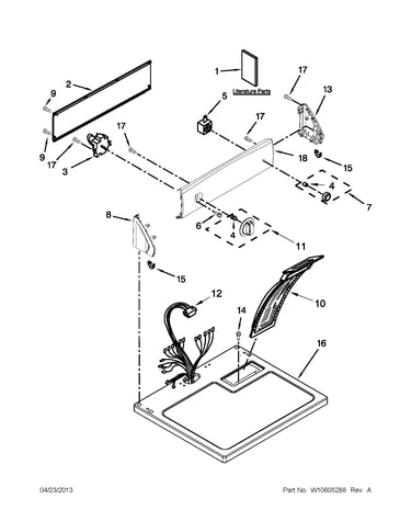 Top and console parts