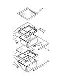Refrigerator shelf parts