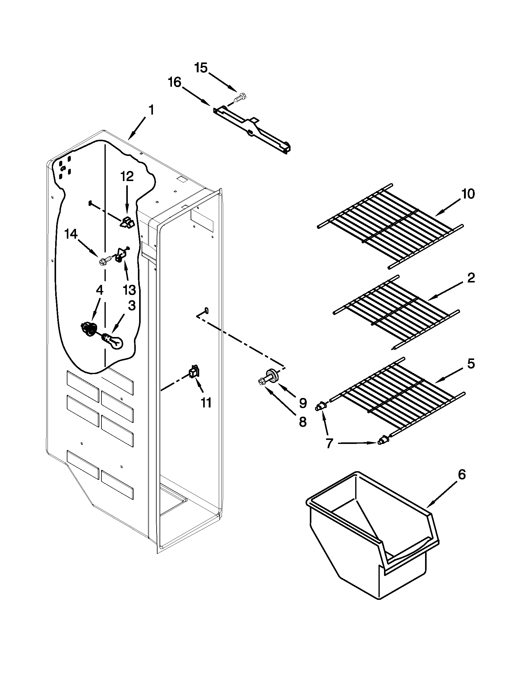 FREEZER LINER PARTS