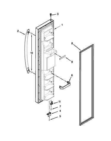 Freezer door parts