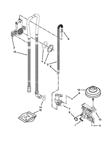 Fill, drain and overfill parts