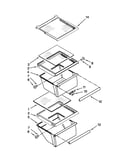 Refrigerator shelf parts