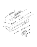 Control panel and latch parts