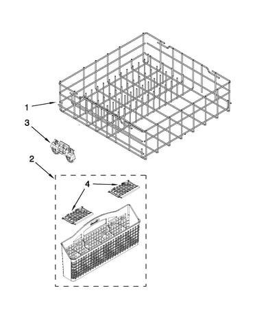 Lower rack parts
