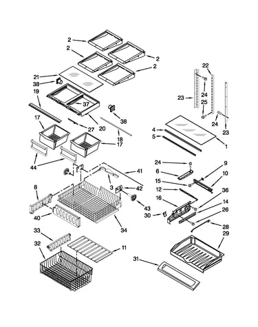 Shelf parts