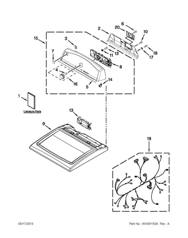 Top and console parts